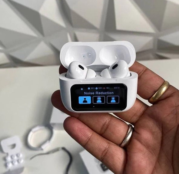 AIRPODS A9 PRO Touch Screen ANC/ENC Noise Reduction, Touch Control Wireless Headset TWS Noise Cancelling Earbud Bluetooth 5.4 Wireless Earbuds