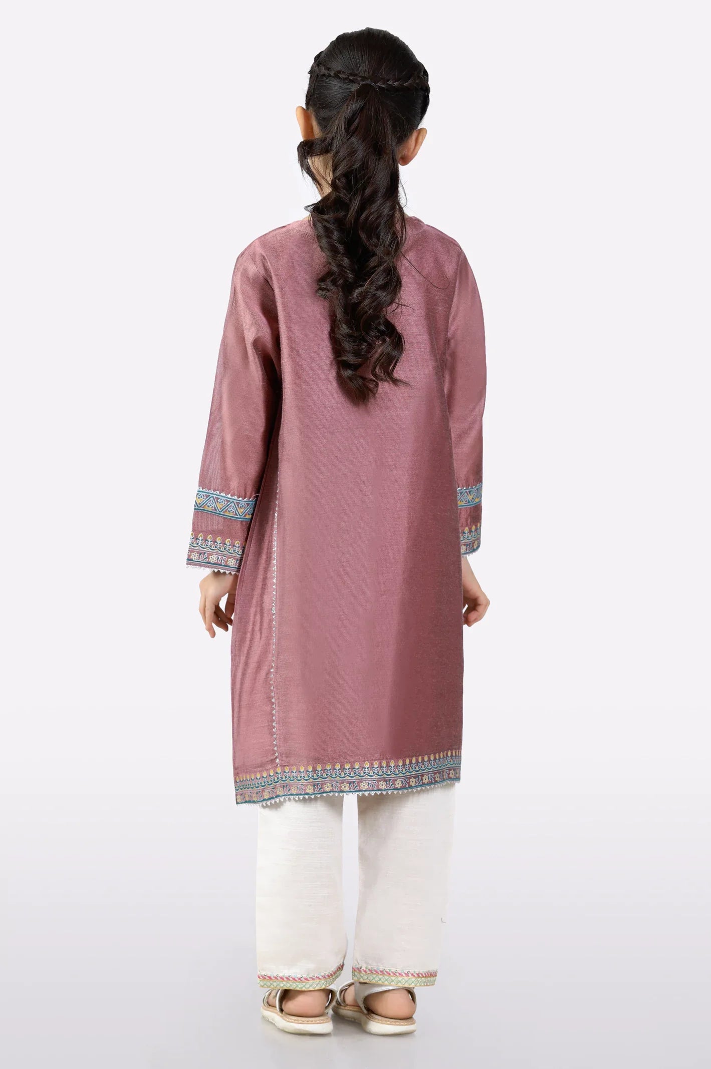 Block Printed Girls Kurti